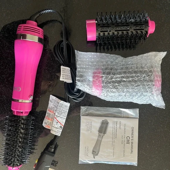 Volumizer 3-in-1 Blowout Brush Hot Pink - Picture 2 of 6